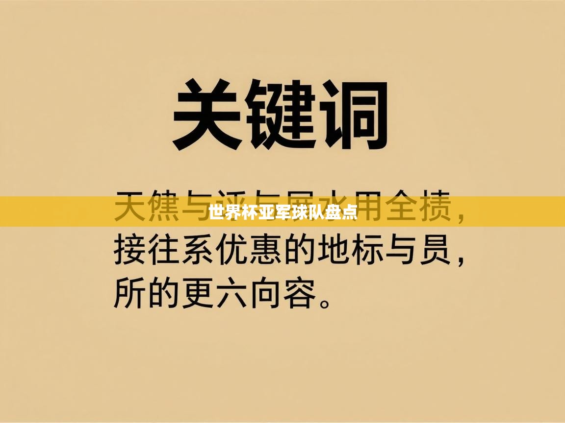 世界杯亚军球队盘点 第2张